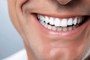 close up of mans perfect smile