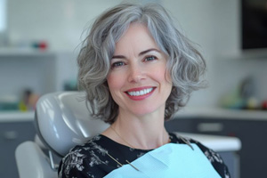 Portrait of happy, smiling dental patient